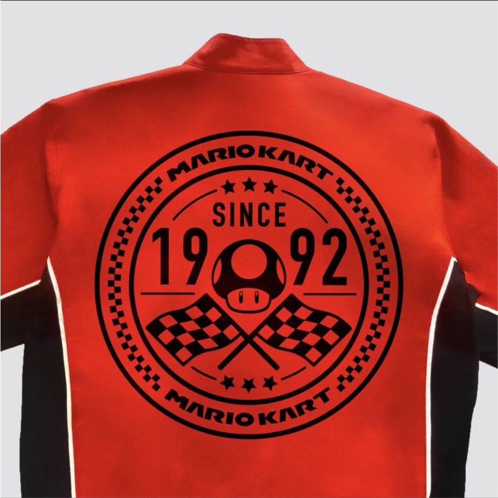Nintendo Mario Kart Red & Black Racing Jacket - Picture 2 of 8